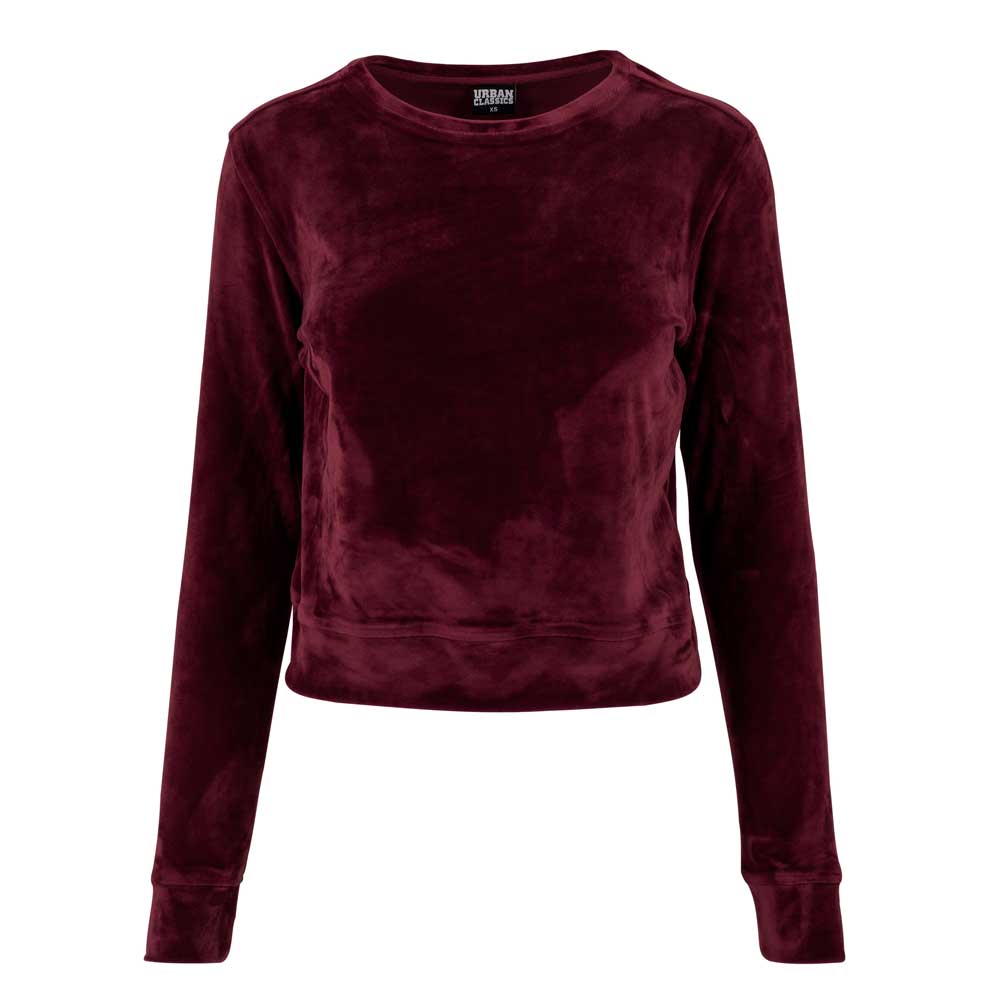 Urban Classics Urban Classics Sweatertrui Short Velvet Crew Urban Classics Urban Classics Sweatertrui Short Velvet Crew